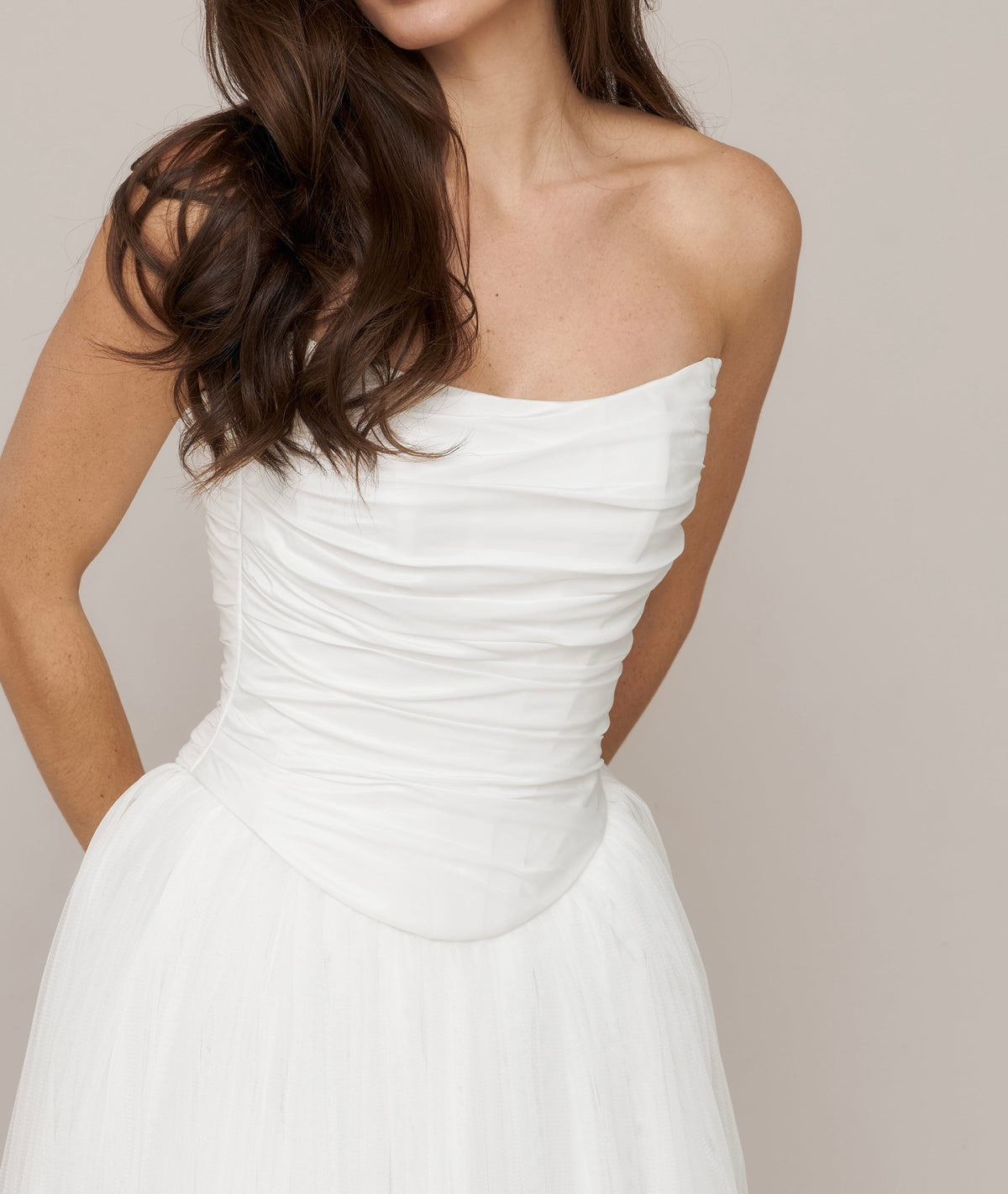 Wedding Corset, Basque Waist Bridal Corset, Colette Corset