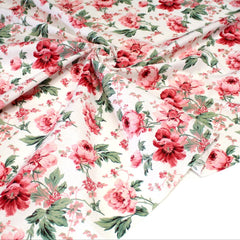 Tissu cotonnade ROSEWOOD, motif britannique fleuri, nombreuses couleurs - OEKO-TEX STANDARD 100
