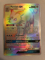 Persian GX 227/214 Unbroken Bonds Rainbow Rare Pokemon Card Near Mint