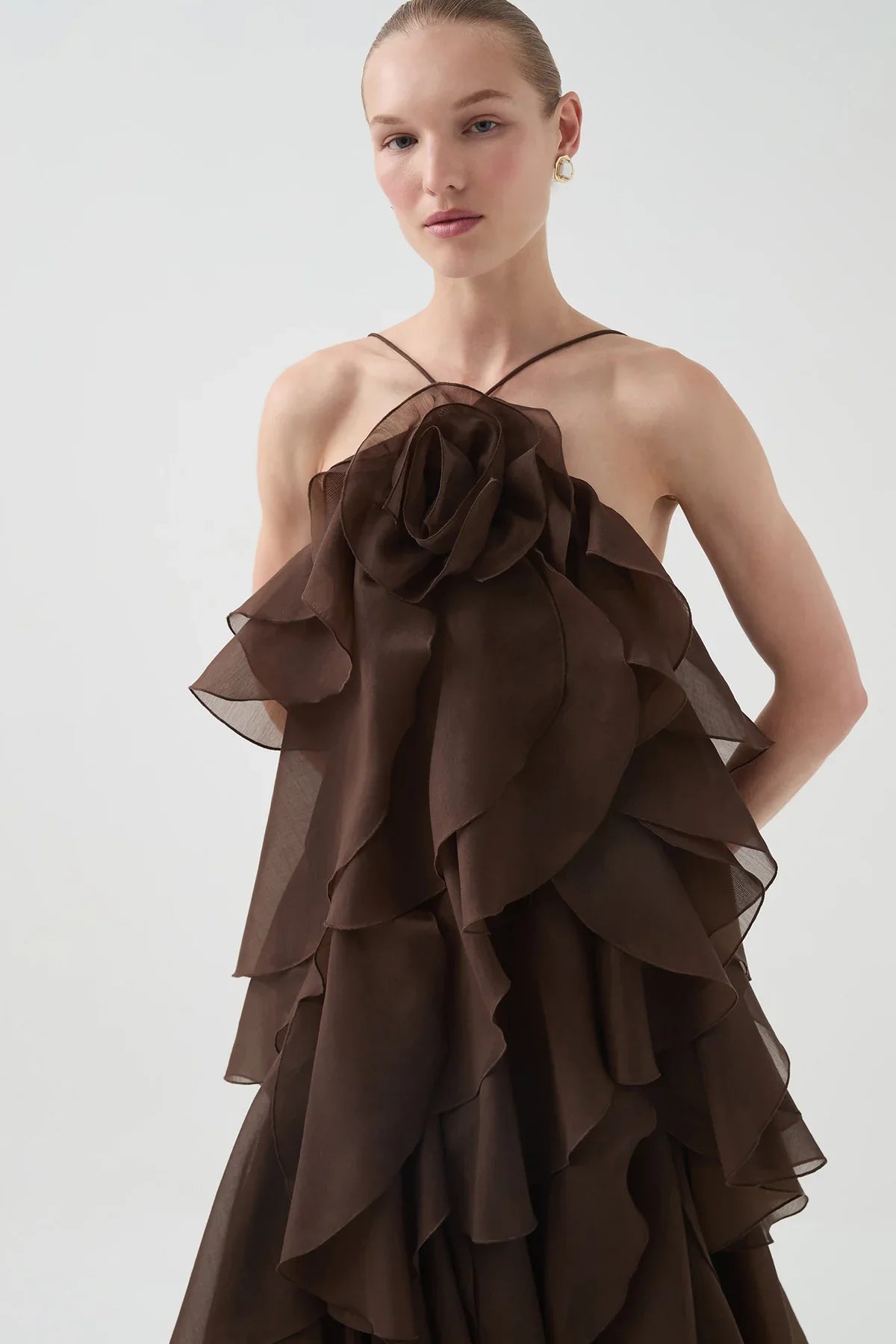 Aje Pandorea Layered Maxi Dress