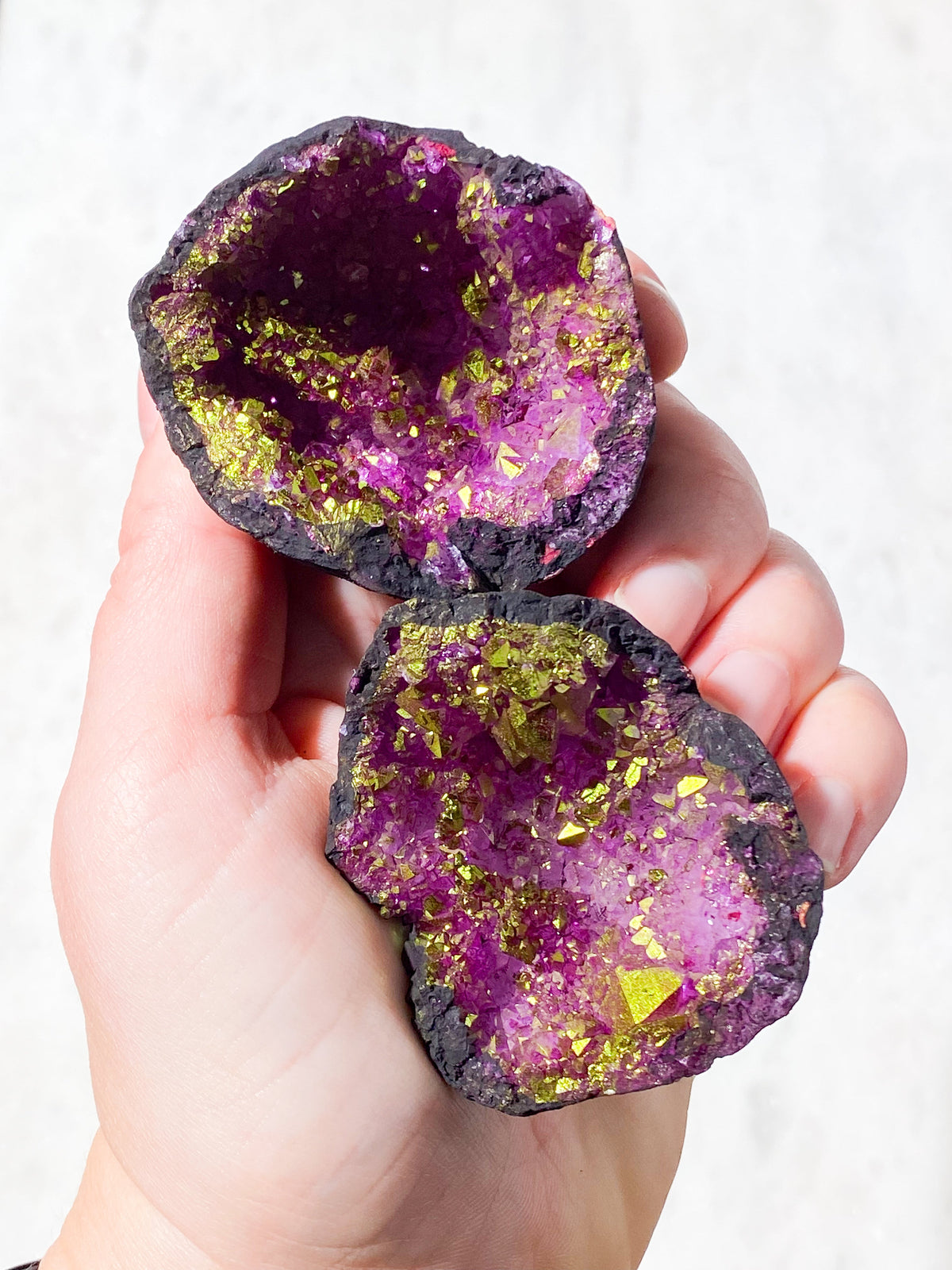 Lila Quartz Coward (färgad)
