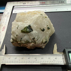 ELBAITE TOURMALINE IN QUARTZ - CURVELO, MINAS GERAIS, BRAZIL 248g MF6207