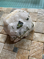 ELBAITE TOURMALINE IN QUARTZ - CURVELO, MINAS GERAIS, BRAZIL 248g MF6207