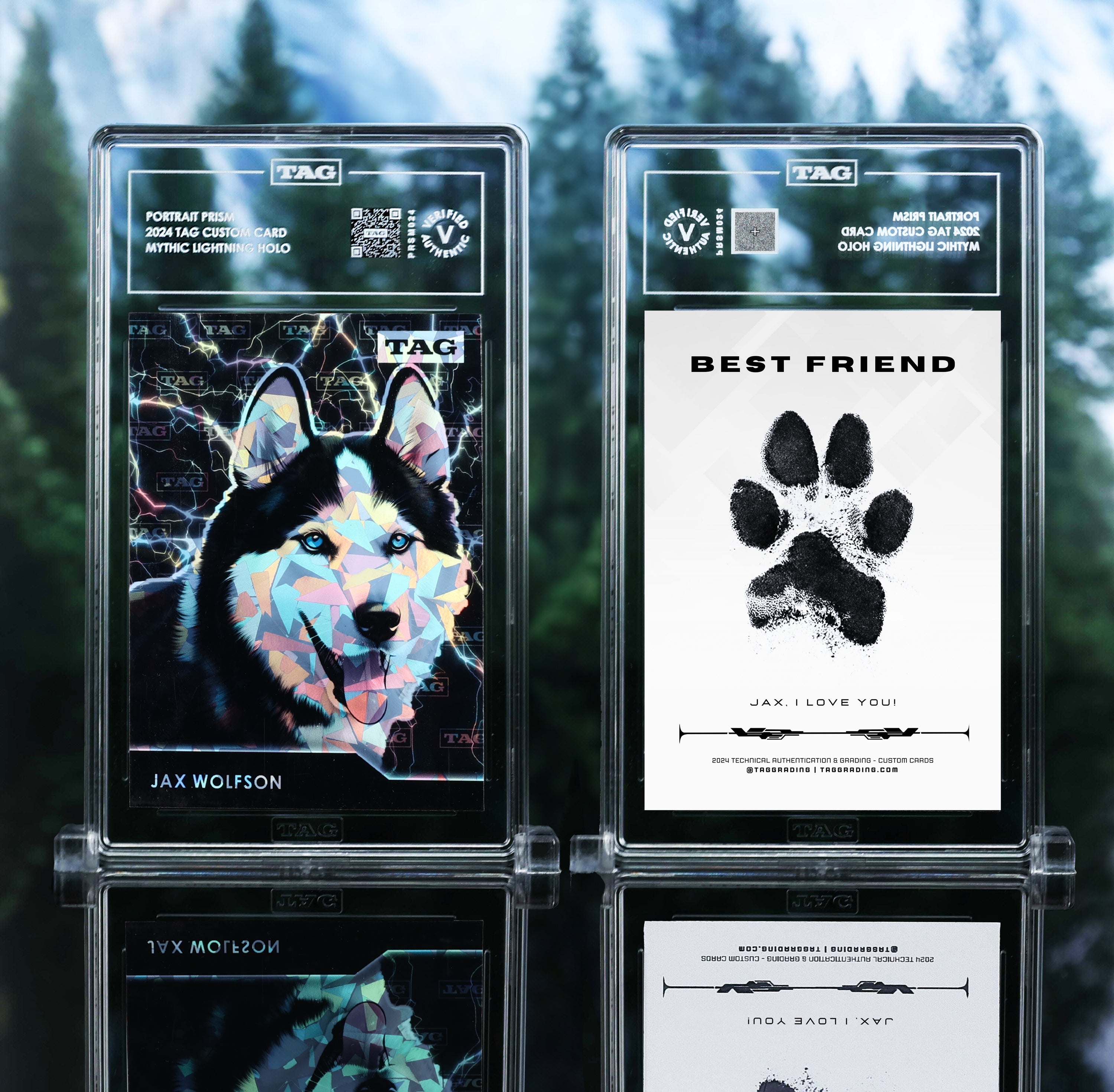 TAG Custom Card | Pet Portrait Prism