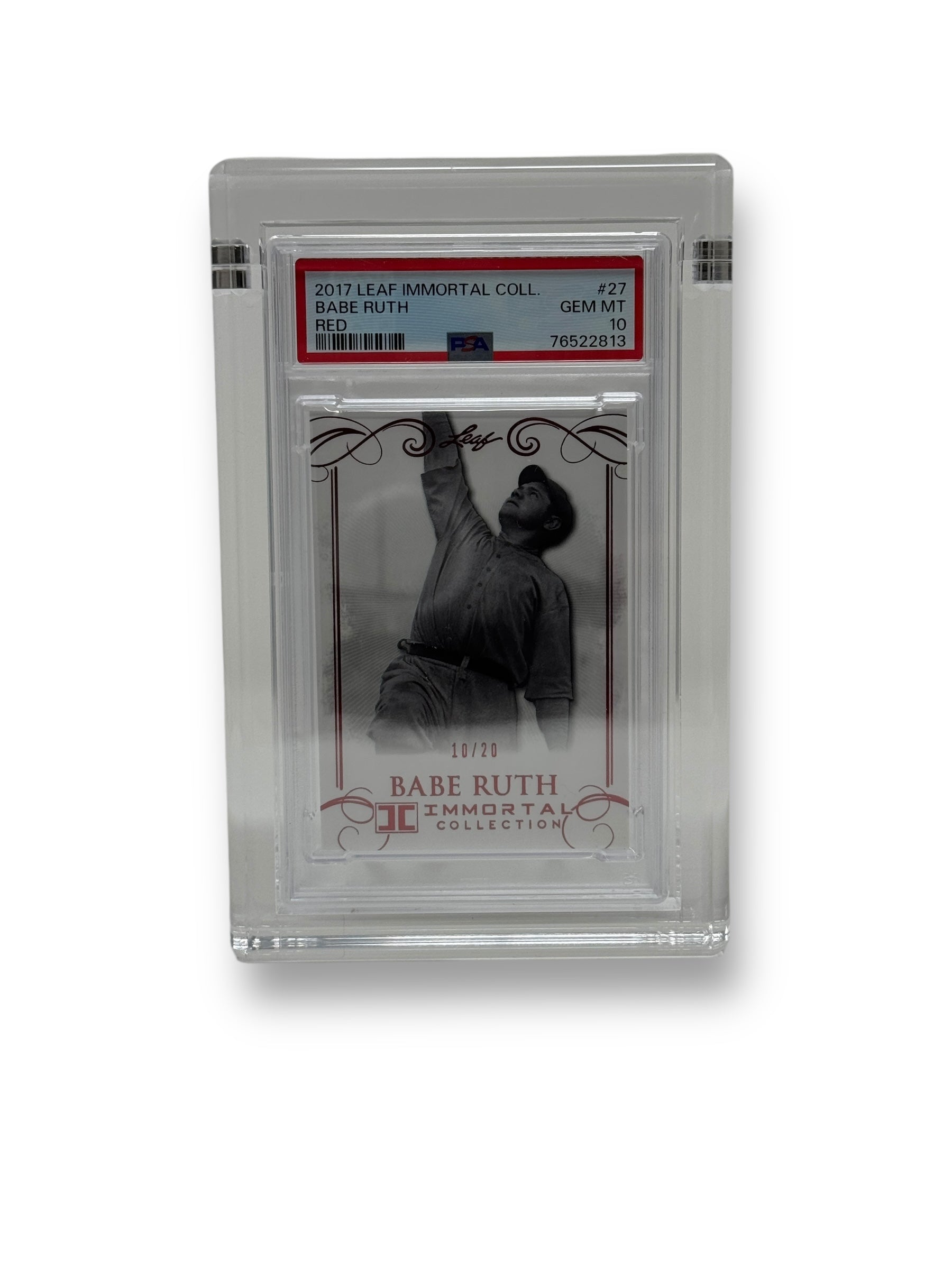 Thick PSA-Style Graded Card Display Case – Acrylic Magnetic Holder