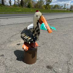29" Multicolor Pelican With Fish