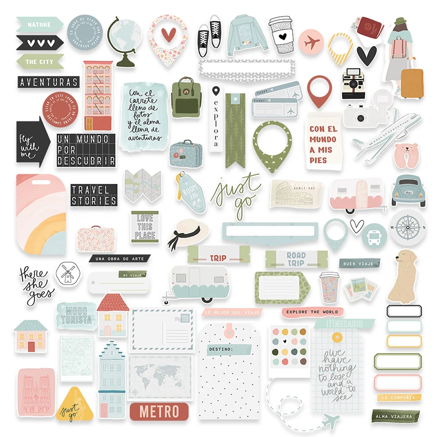 Mintopia Die cuts A volar Travel Stories Mintopía
