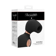 SHOTS Invincible Air Pulse Vibrator Black Quiet motor with smooth curves for discreet intimate stimulation Singapore