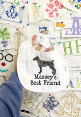 Husky Dog- White Muslin