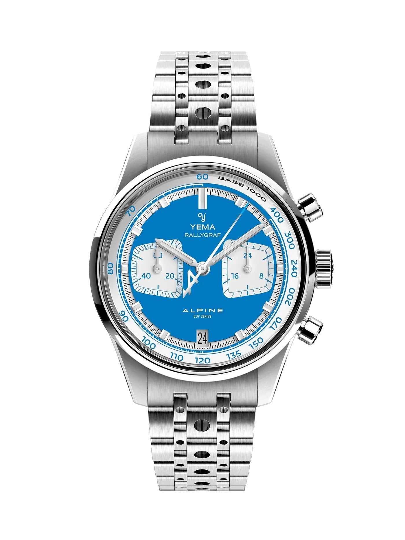 Montre Yema : Rallygraf Mecaquartz Alpine Bleu
