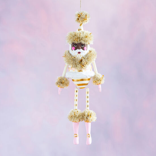 {One Hundred 80 Degrees} Black Papa Noel Hanging Figure