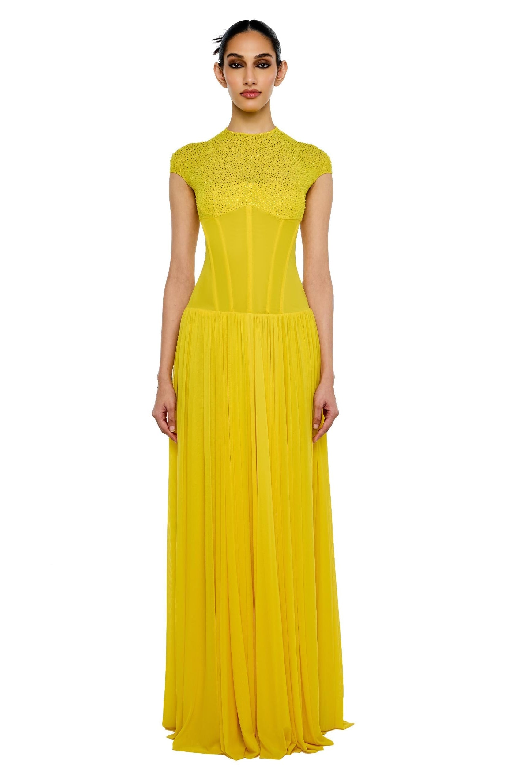 Dress Structured Wear - Yellow Bianca Dress by self-cntrd