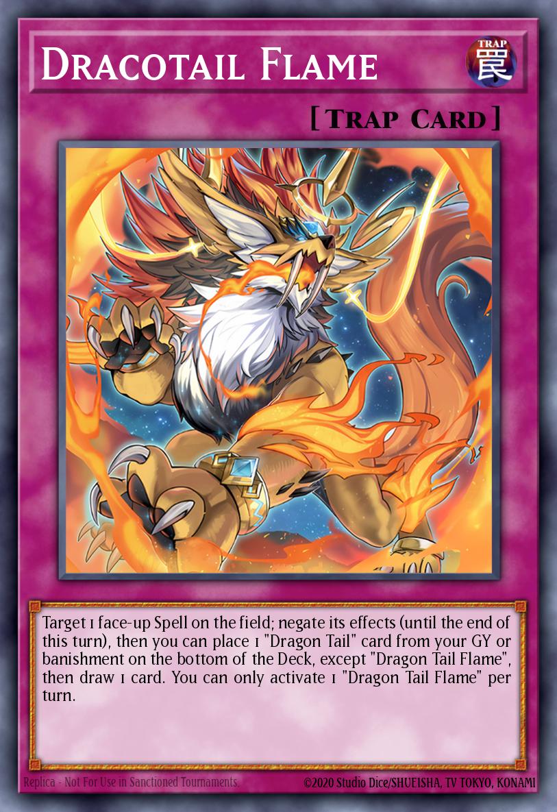 JUSH-EN011 - Dracotail Flame - Super Rare - Justice Hunters