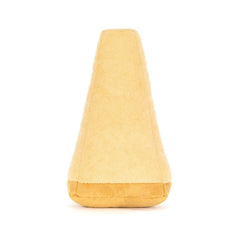 Gul parmesanformet bamse.