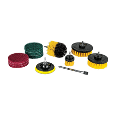 Juego 12 accesorios de limpieza y asentado p/taladro, Pretul 27191