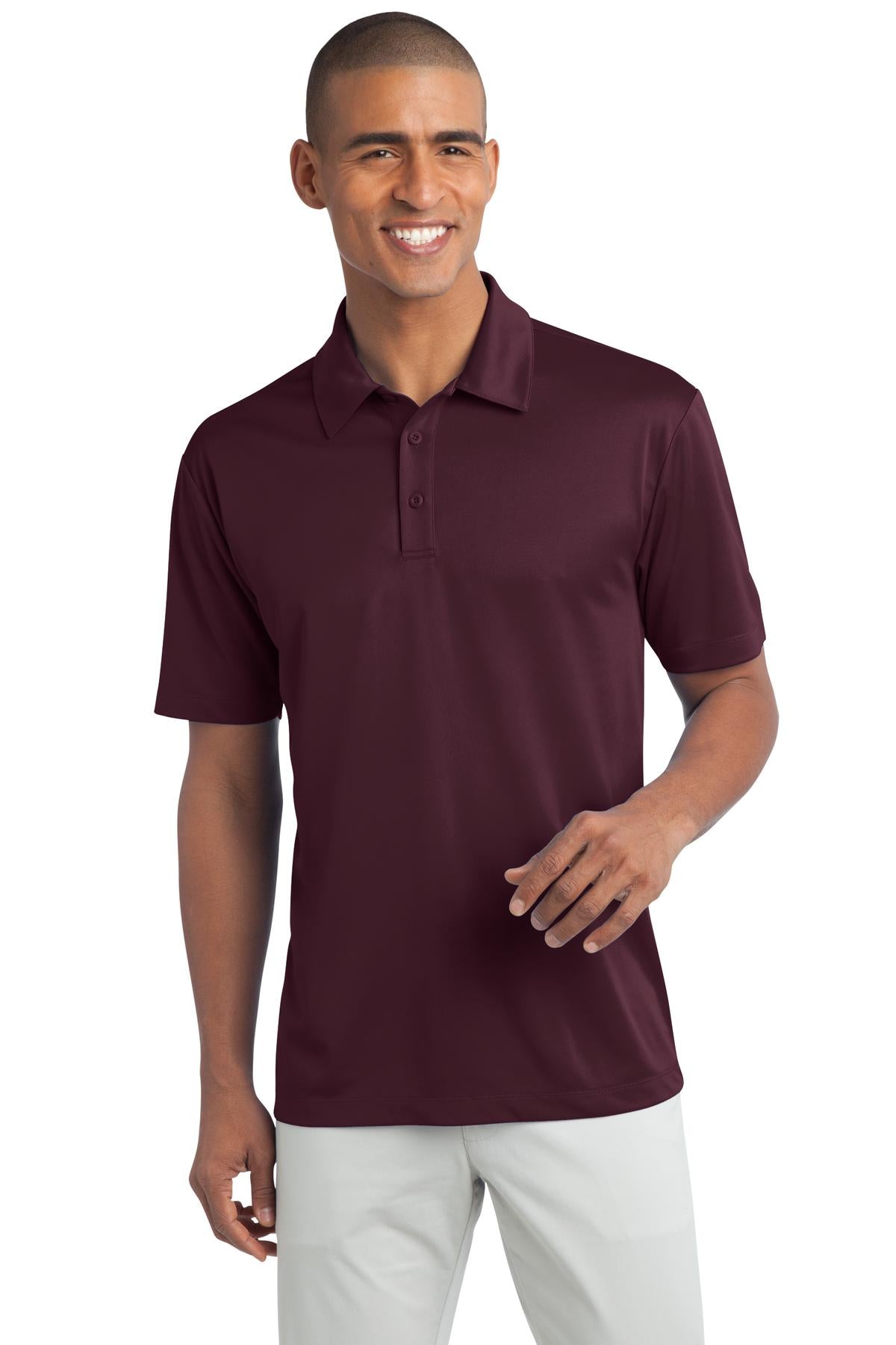 port authority maroon tlk540 custom polos for business