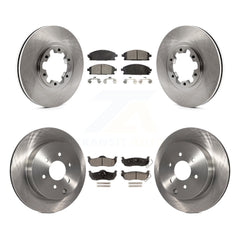 [Front+Rear] 2004 Nissan Pathfinder From 08 Premium OE Brake Rotors & Ceramic Pads Kit For Max Braking
