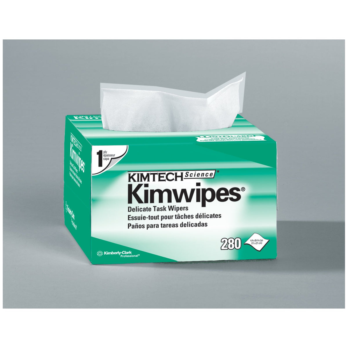 KIMWIPES® EX-L DELICATE TASK WIPERS, DISPOSABLE, POPUP BOX, 4½" X 8½", WHITE, 286/PK, 60 PK/CS, SOLD AS CASE KIMBERLY-CLARK 10001057