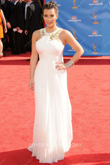 Kim Kardashian 2010 Emmy Awards White Celebrity Dress