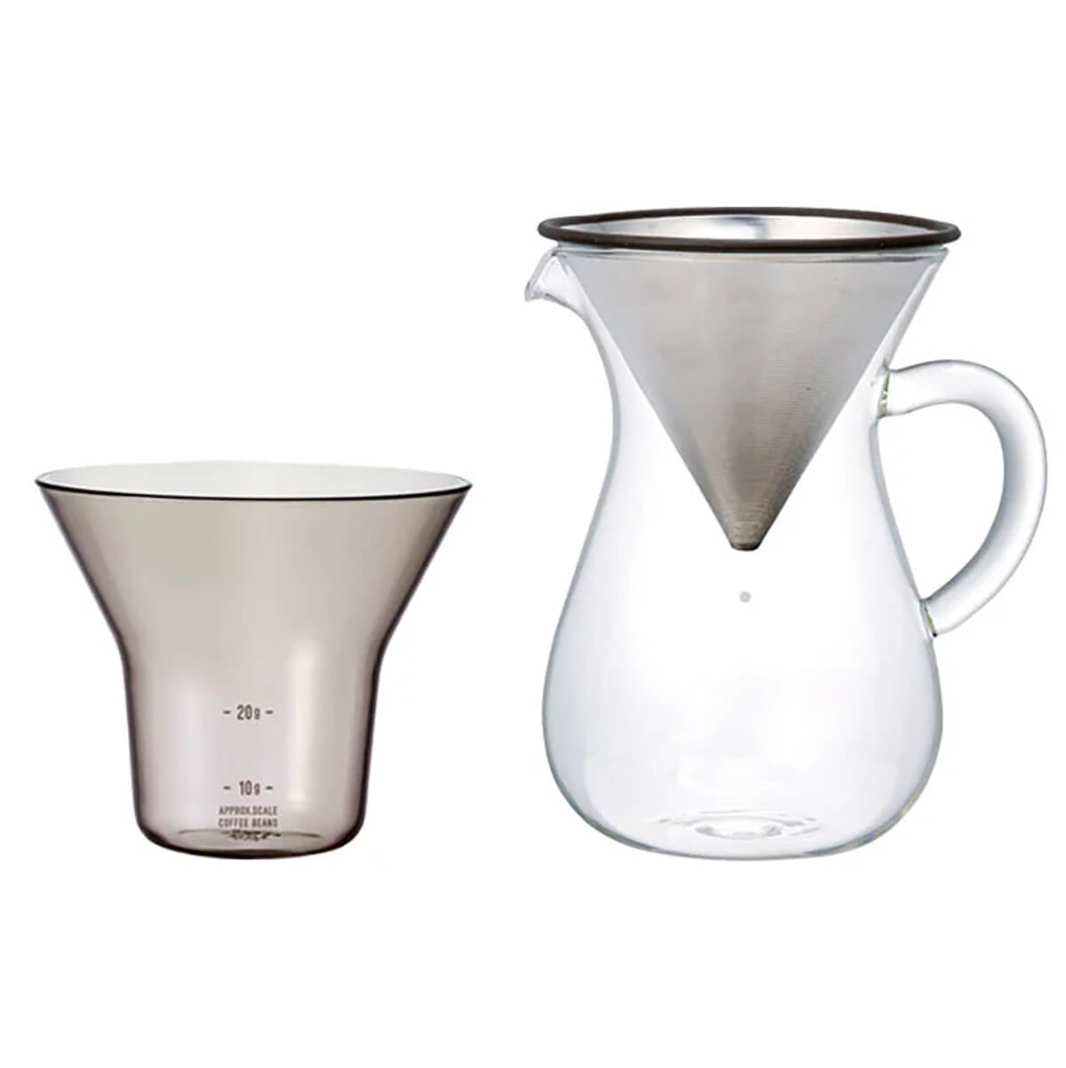Coffee Carafe Set 2 Cups by Kinto