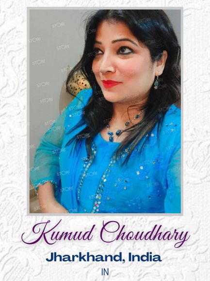 Blue Ombre Georgette Chikankari Kurti Palazzo Dupatta Set With Mirror Work