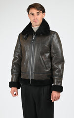 Bombardier Df Homme Schott, modèle Lc1259 de couleur brown / black