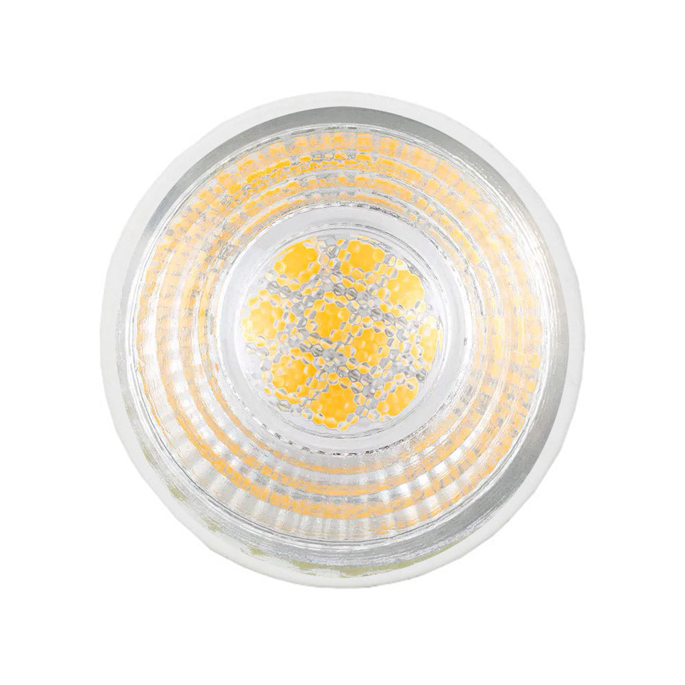 Bombilla LED tipo dicróica de base GU10 de alta potencia lumínica El reemplazo perfecto para halógenos de las vitrinas y escaparates. Ahorro de hasta el 90% en su consumo de luz