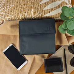 kleine Schultertasche Umhängetasche Damentasche Leder navy LE3082