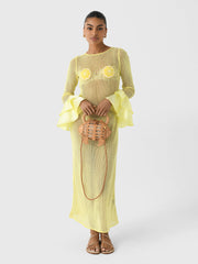 Leslie Amon Women's Treasure Lemon Dress - Saint Bernard