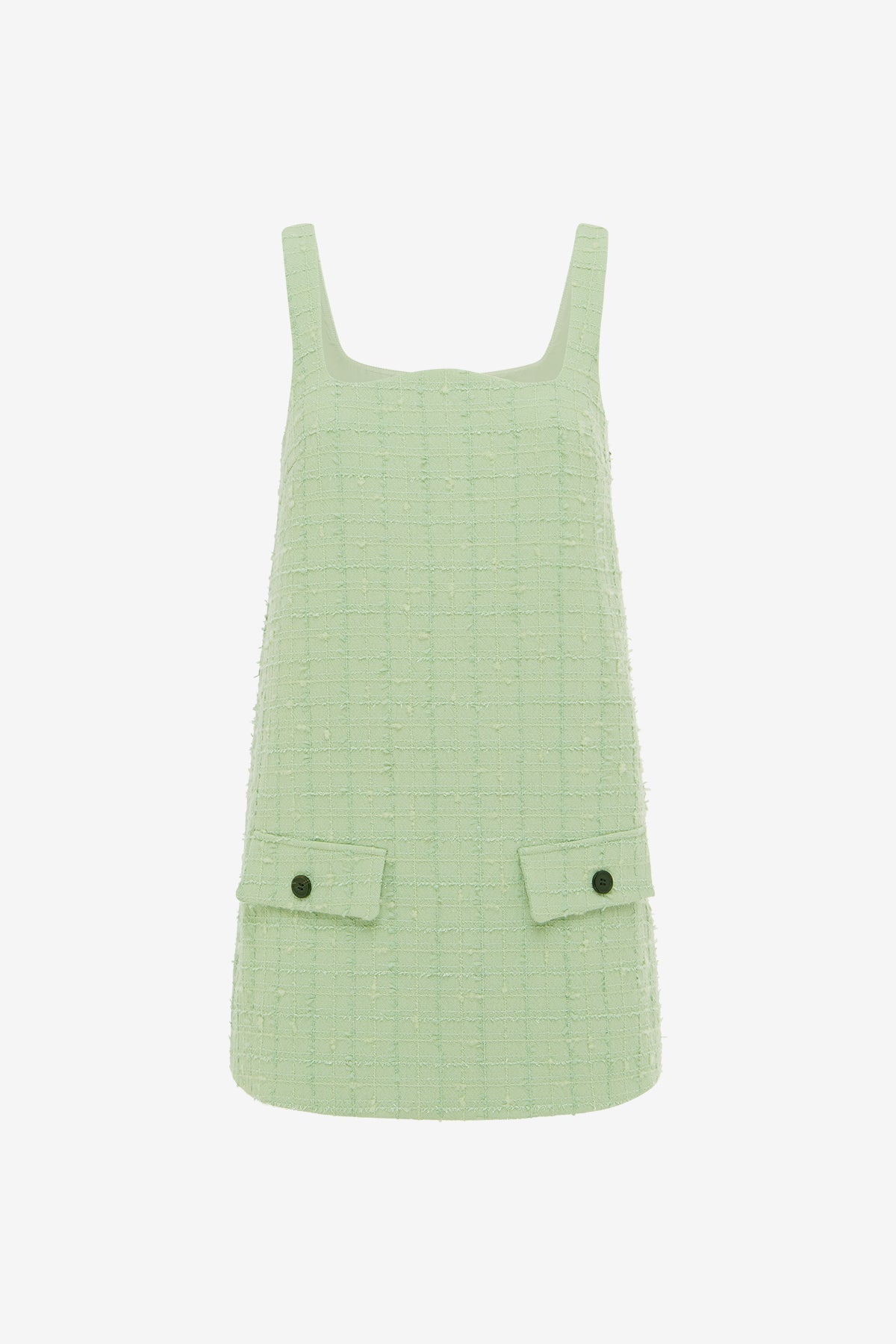 Kira Tweed Mini Dress - Caledon Green Dress Mini