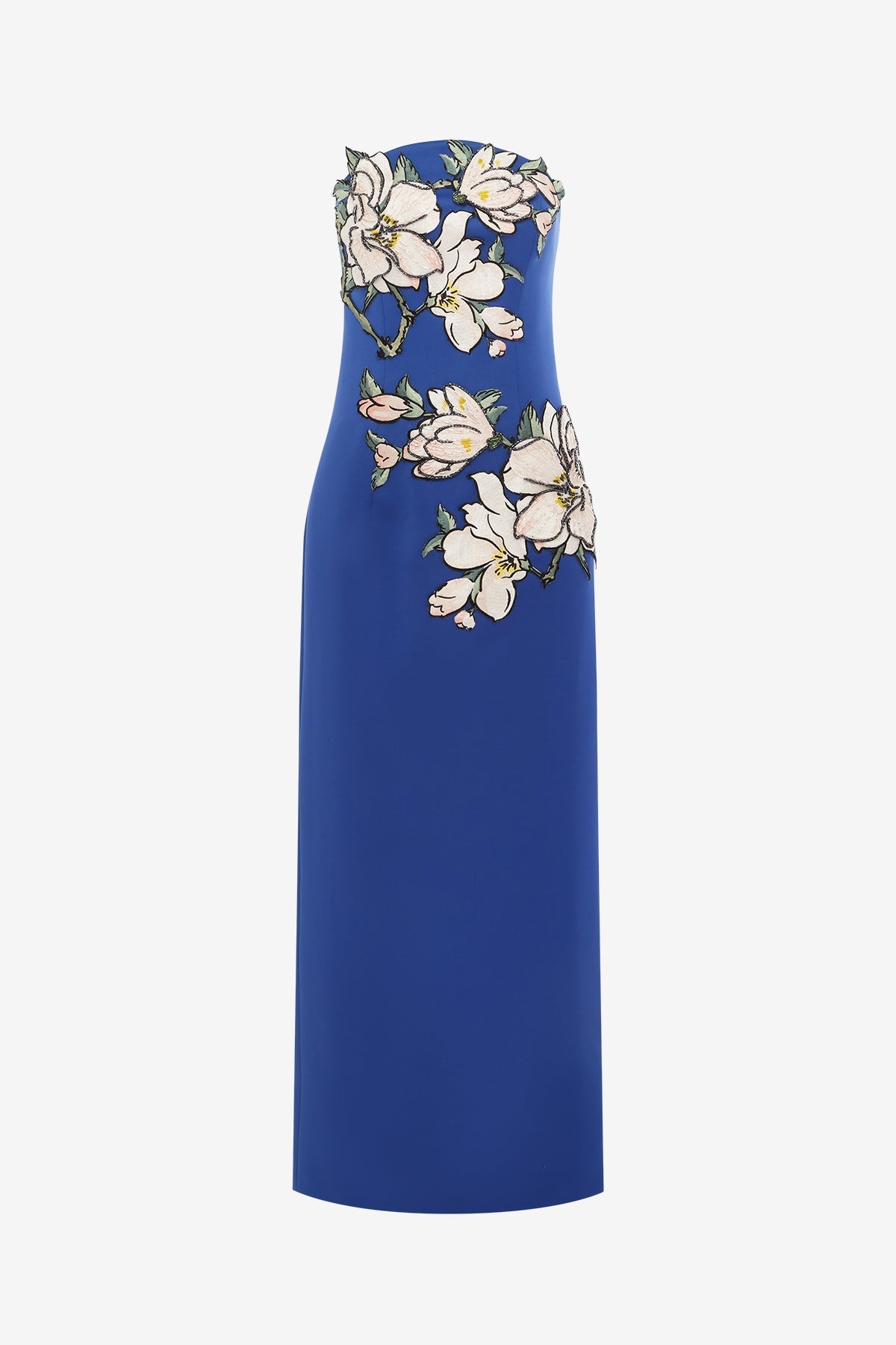 Ava Appliqué Floral Bustier Maxi Dress - Midnight Dress Maxi