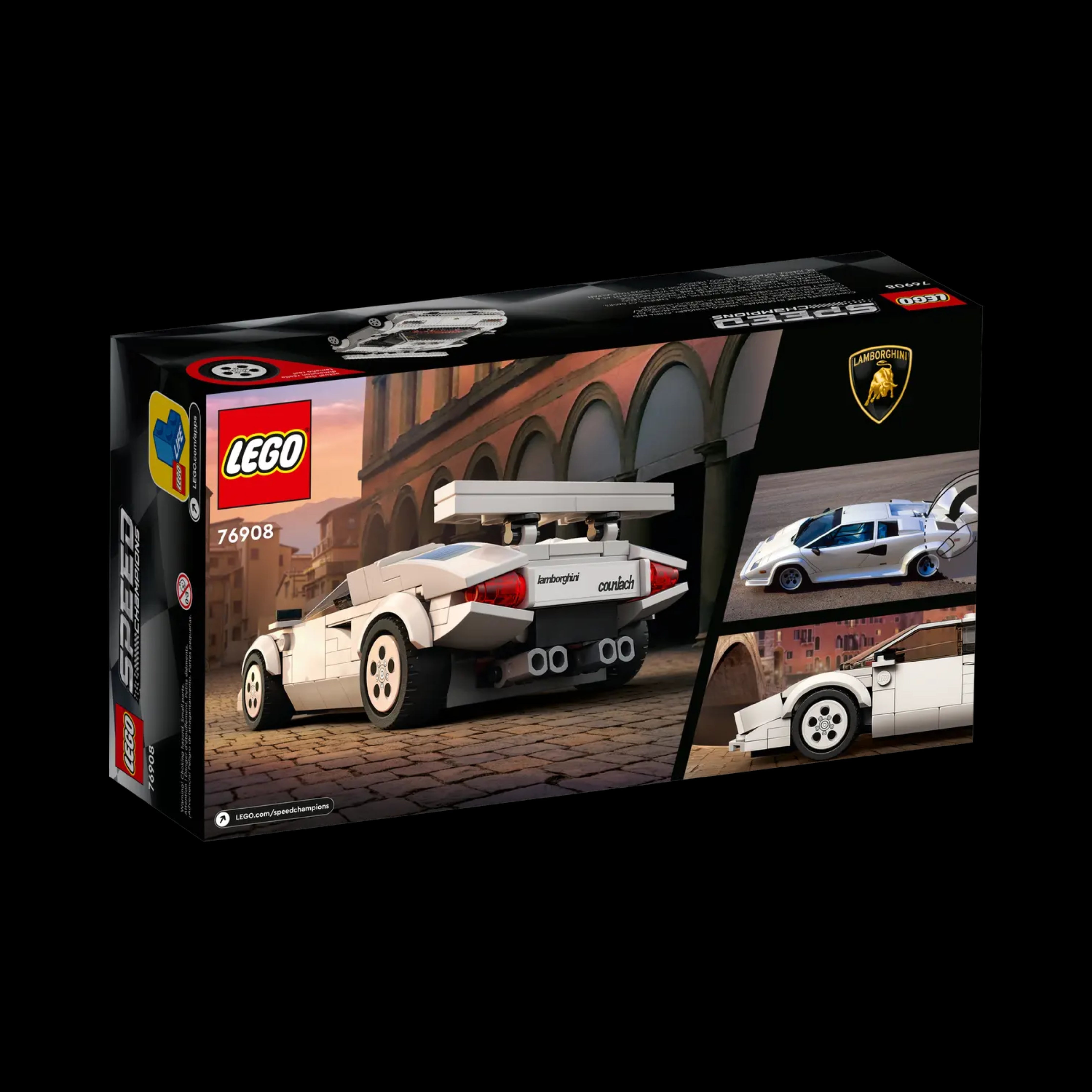 lego box of Lamborghini Countach 76908