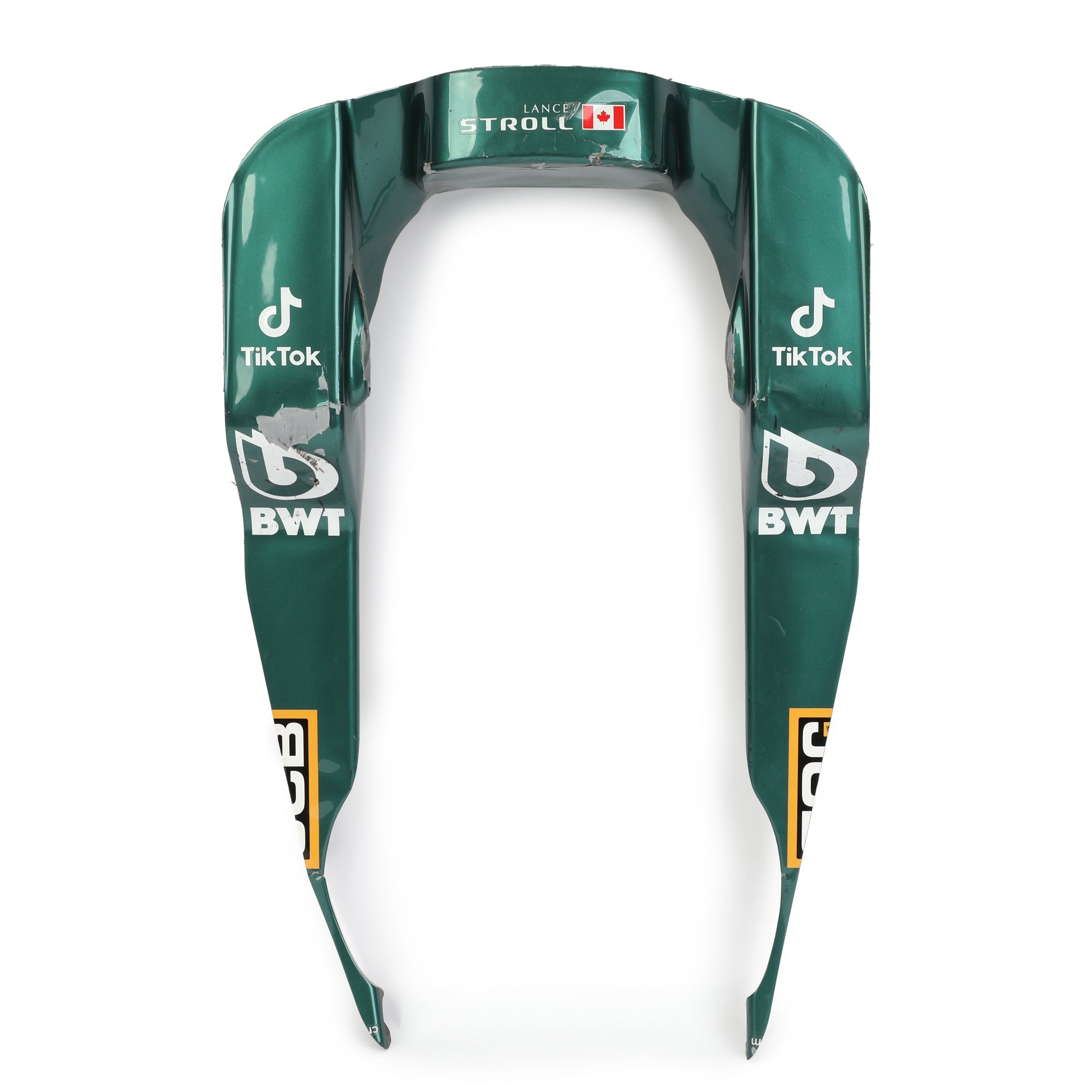 Lance Stroll 2021 Aston Martin Aramco F1 ® Team Headrest Bonded Assembly