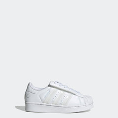 Little Kids adidas Originals Superstar LED Lights Comfort Closure Elastic Lace Shoes Cloud White