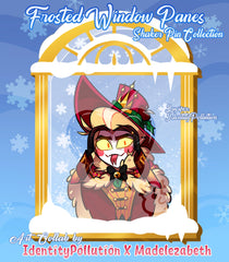 {Madelezabeth X IDP} Hazbin Frosted Window Pins [PRE-ORDER]