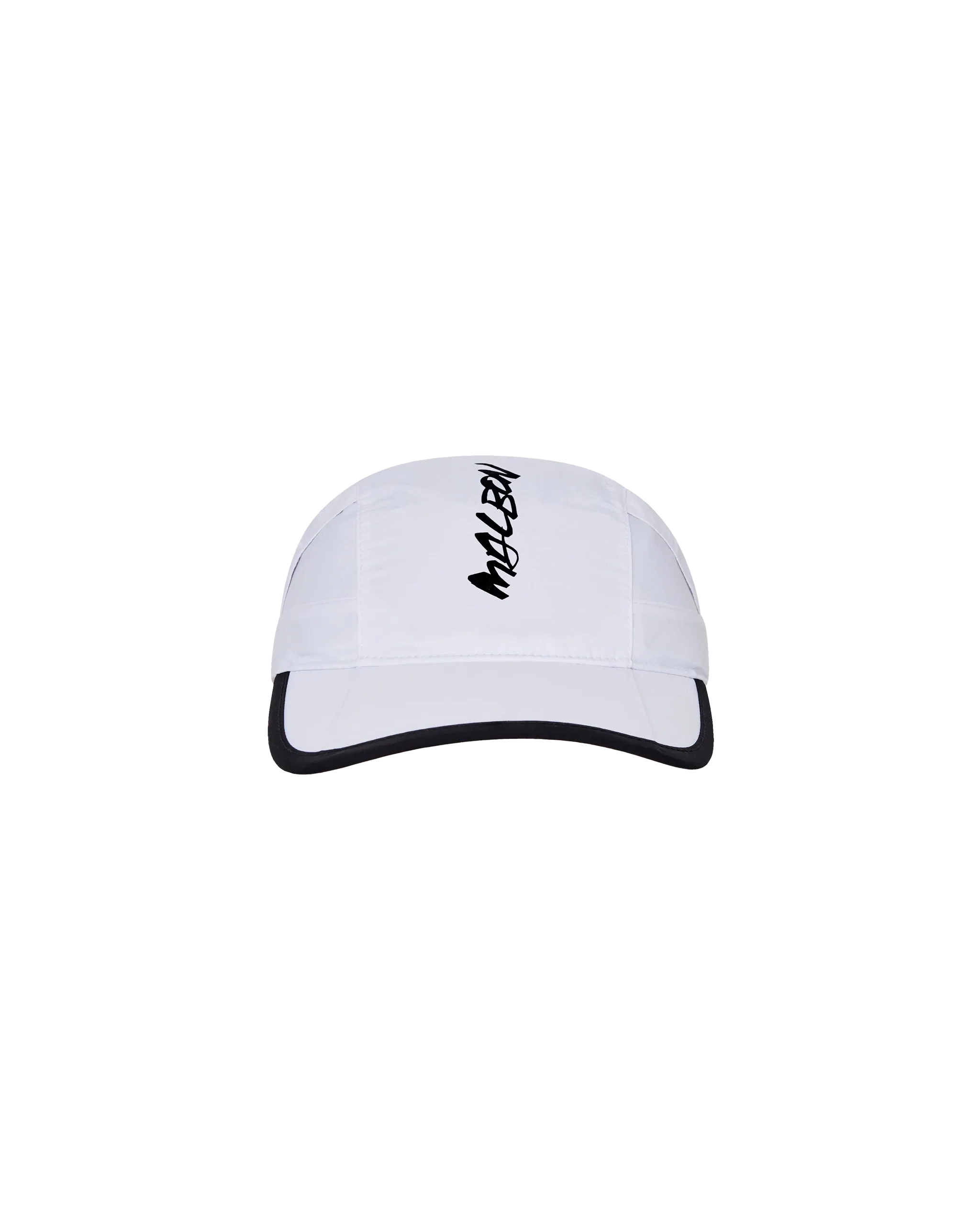 Malbon Futura Nylon Bungee Hat - White