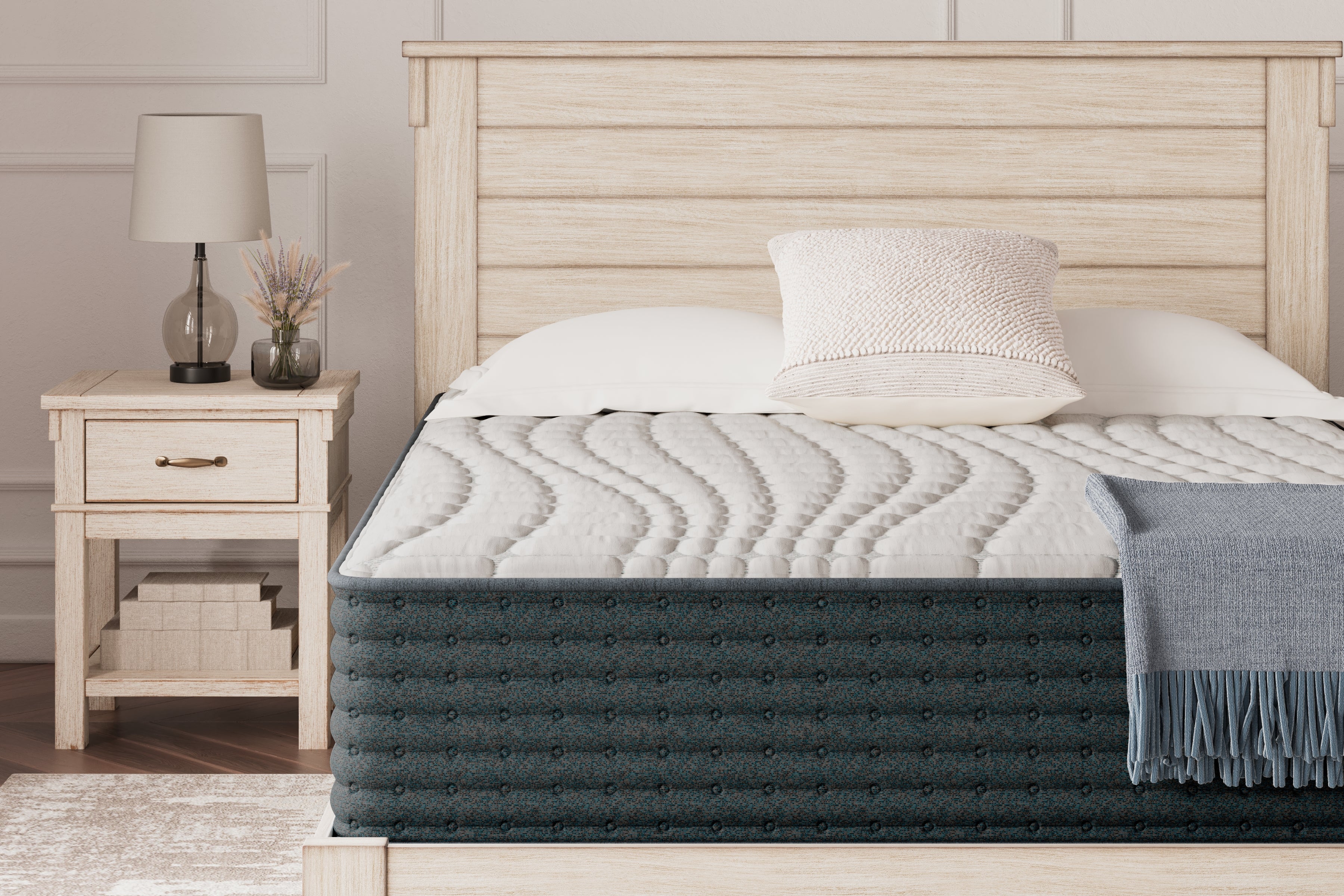 Mega Furniture - Ashley Furniture - Hybrid 1300 Mattresses - California King / White - M43651