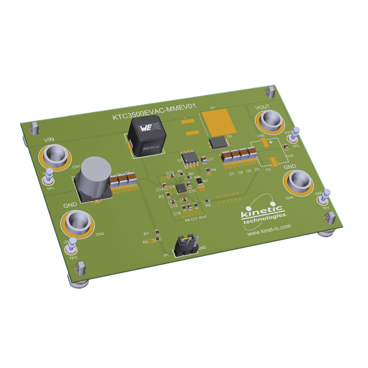 Kinetic Technologies KTC3500EVAC-MMEV01 - EVAL BOARD FOR KTC3500