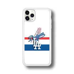 MLB Los Angeles Dodgers iPhone 11 Pro Max Case Rubber White (2D Case)
