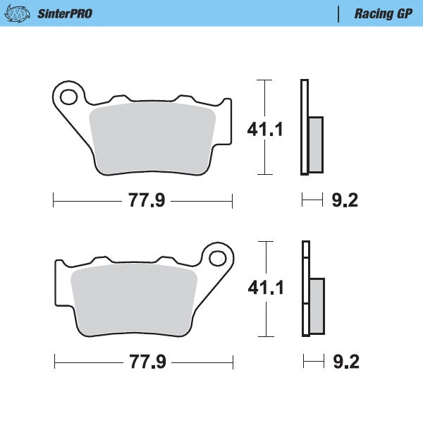 Pastiglie Moto Master Husqvarna TE 510 04-05 posteriori GP