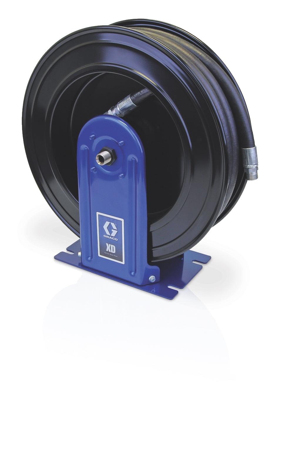 Graco XD30™, Pressure Wash, 13 mm (1/2 in.) Inlet, Bare Reel 10 mm X 23 m (3/8 in. X 75 ft) Capacity, NPT, Truck/Bench Mount, Metallic Blue