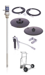 Graco LD Series 50:1 400 lb (180 kg) Grease Cart Mounted Pump Package - BSPP