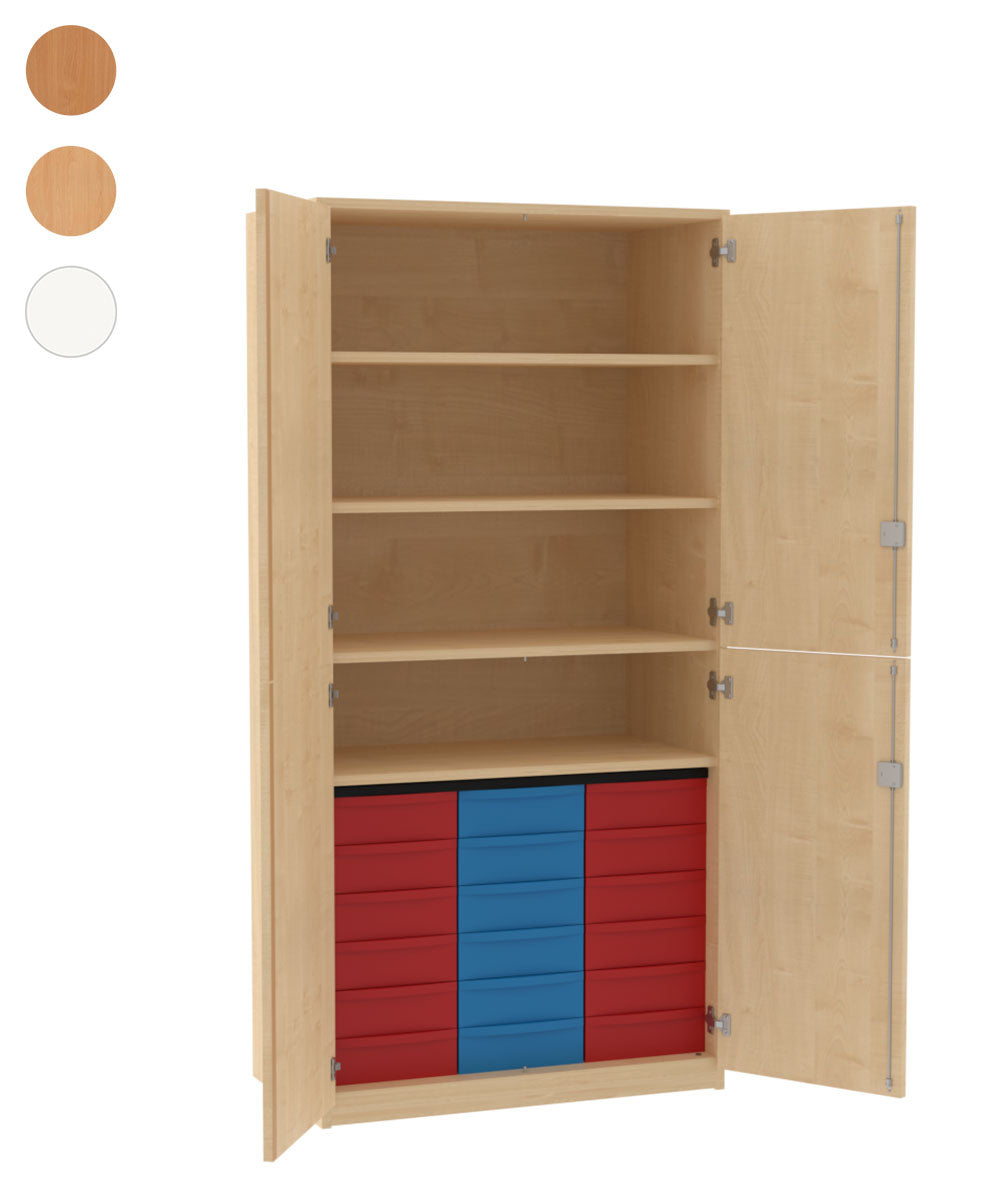 Materialschrank 3x6S mit Doppeltür - Höhe 190cm