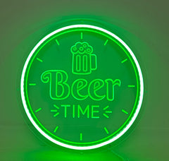 "Lets Drink Wine And Judge People" Miniatyr Neon Skilt