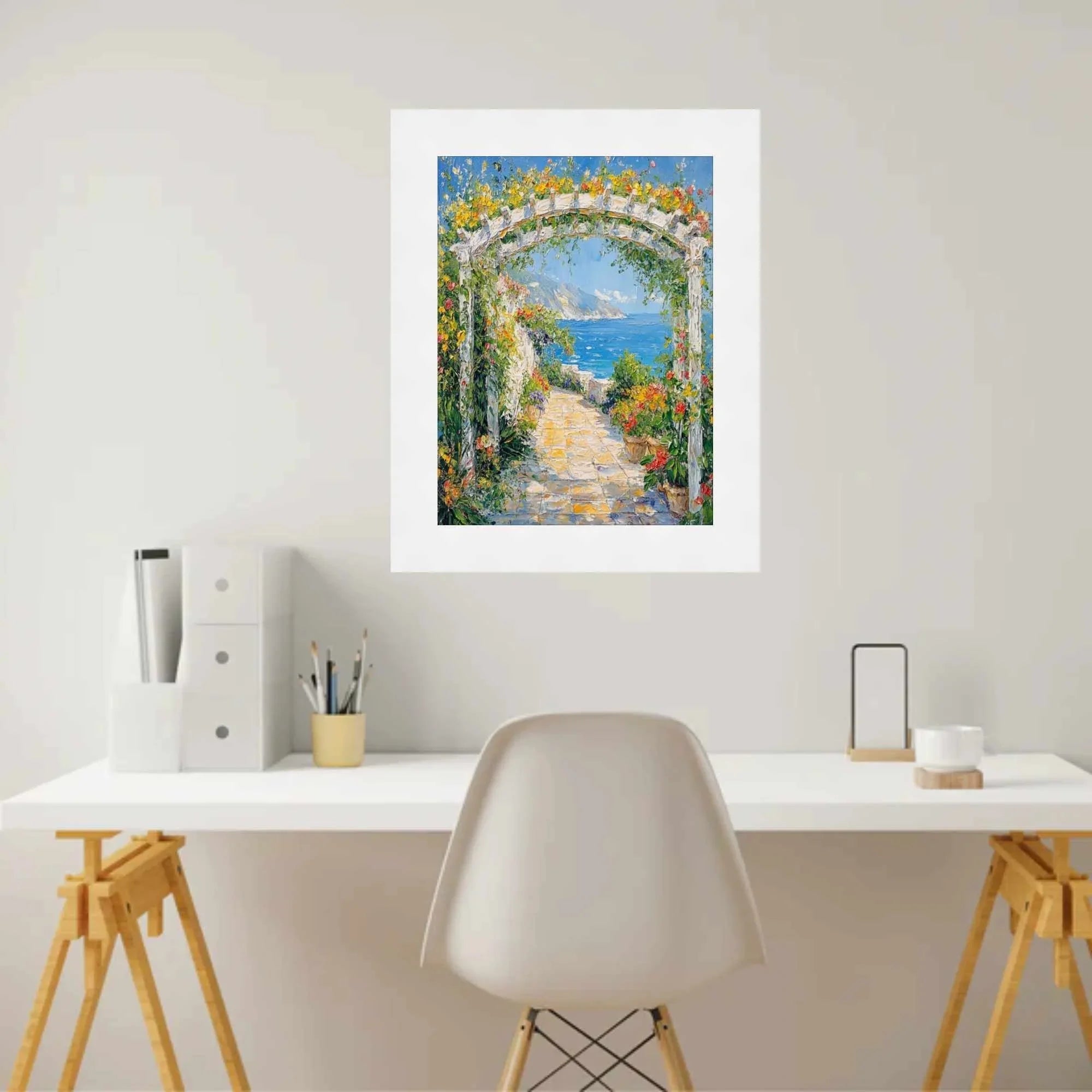 12x18 Frame Modern Gallery Gloss White Picture Frame-