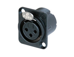 Neutrik NC3FD-LX-B XLR D-type chassiskontakt