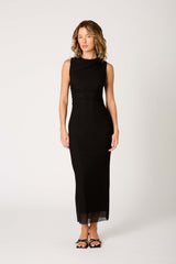 Reese Dress in black front view