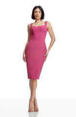 NICOLE DRESS / BRIGHT FUCHSIA