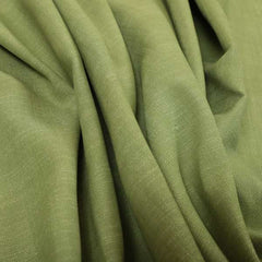 Natural Flat Weave Plain Upholstery Fabric In Lime Green Colour - Handmade Cushions