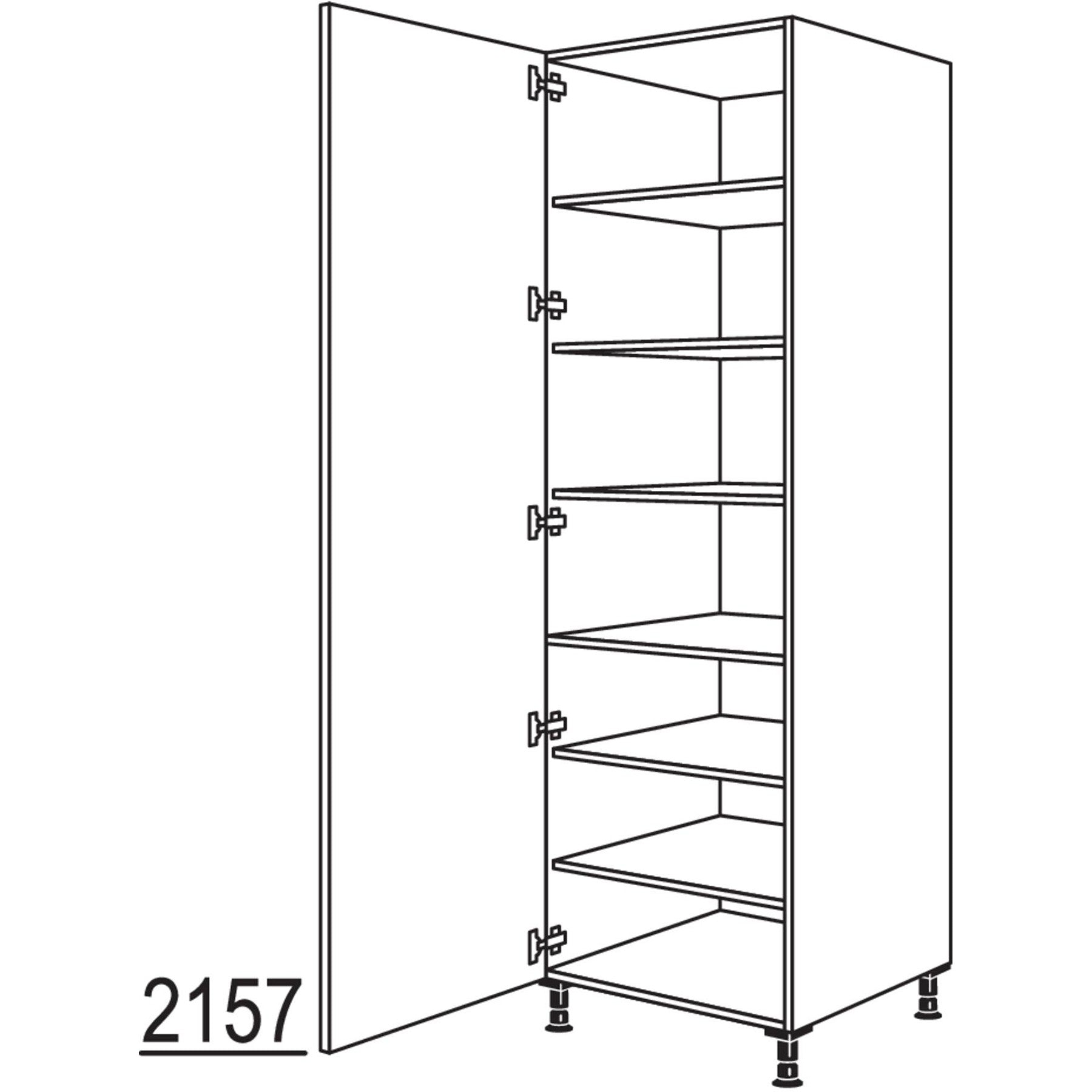 nobilia XL-Geschirr-- Vorratsschrank HF60-2X 41218